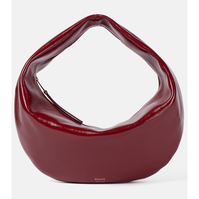 Khaite Olivia Medium patent leather shoulder bag