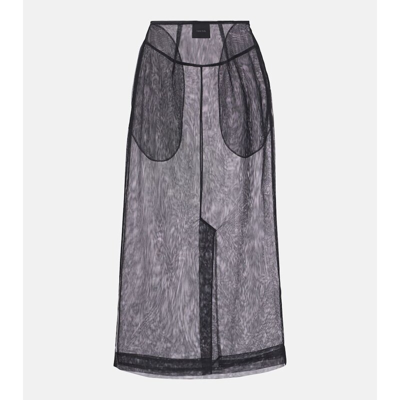 Simone Rocha Sheer tulle pencil skirt
