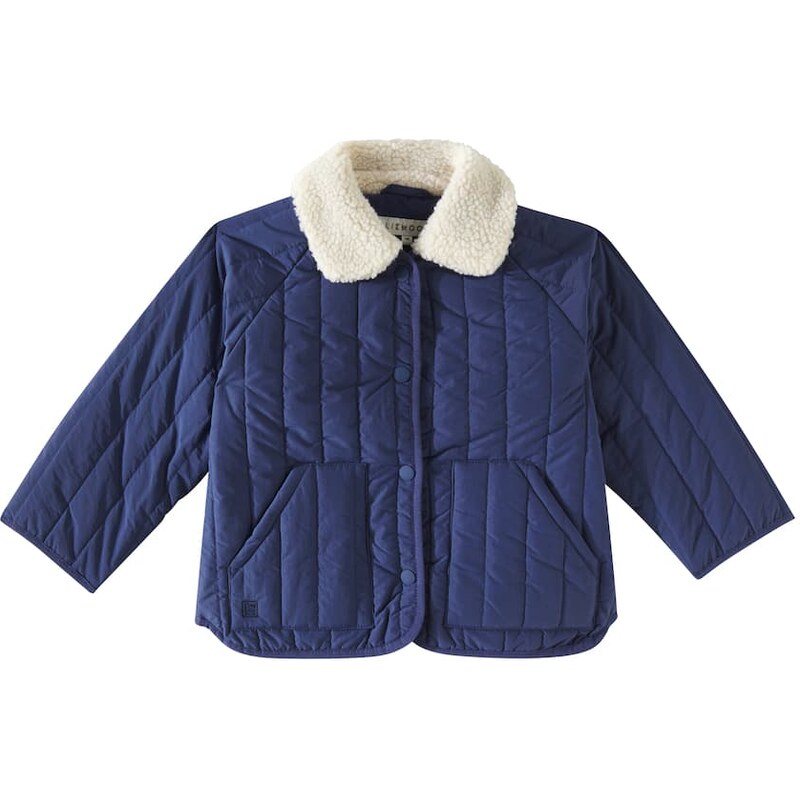 Liewood Giro faux shearling-trimmed quilted jacket