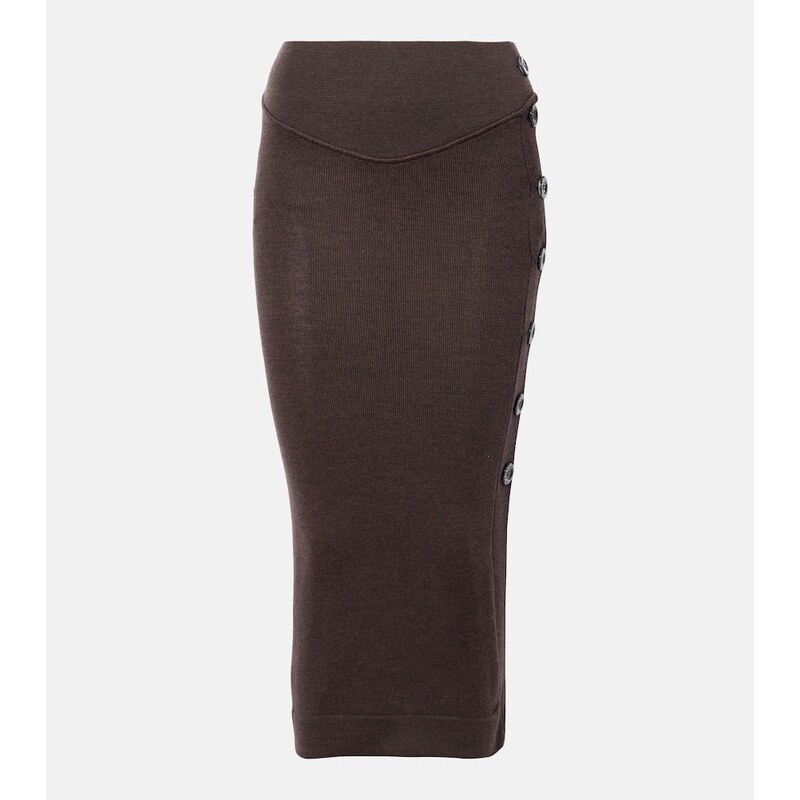Vivienne Westwood Pamela knitted wool midi skirt