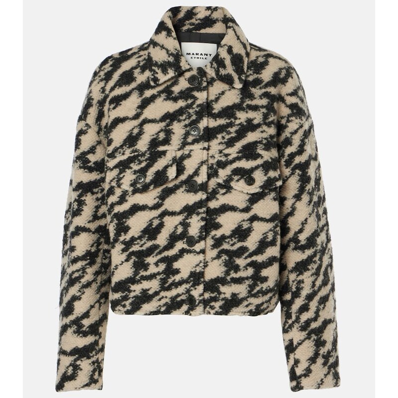 Marant Etoile Ferida printed wool-blend jacket