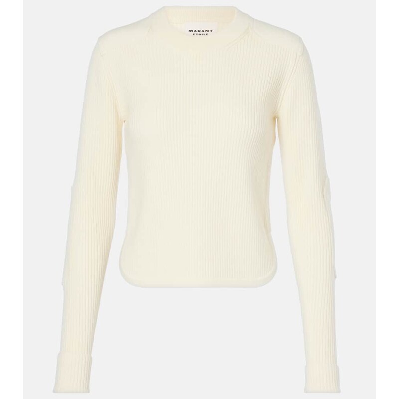 Marant Etoile Gabyne ribbed-knit wool-blend sweater