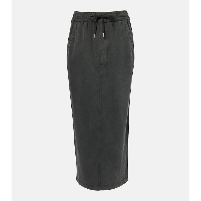 Marant Etoile Noreen cotton jersey midi skirt