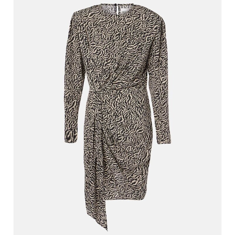 Marant Etoile Dulce printed gathered minidress