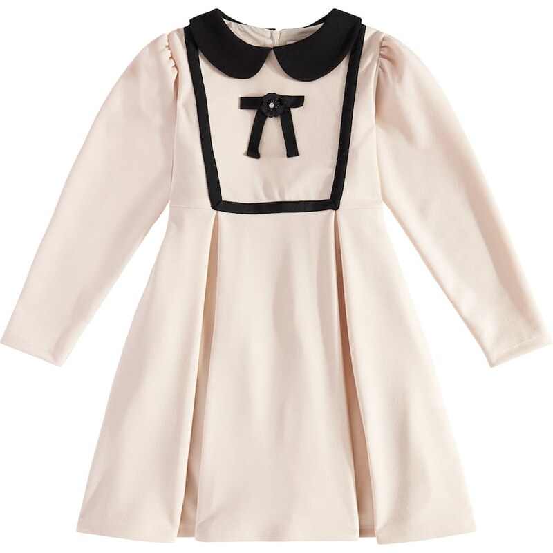 Patachou Bow-detail pleated dress