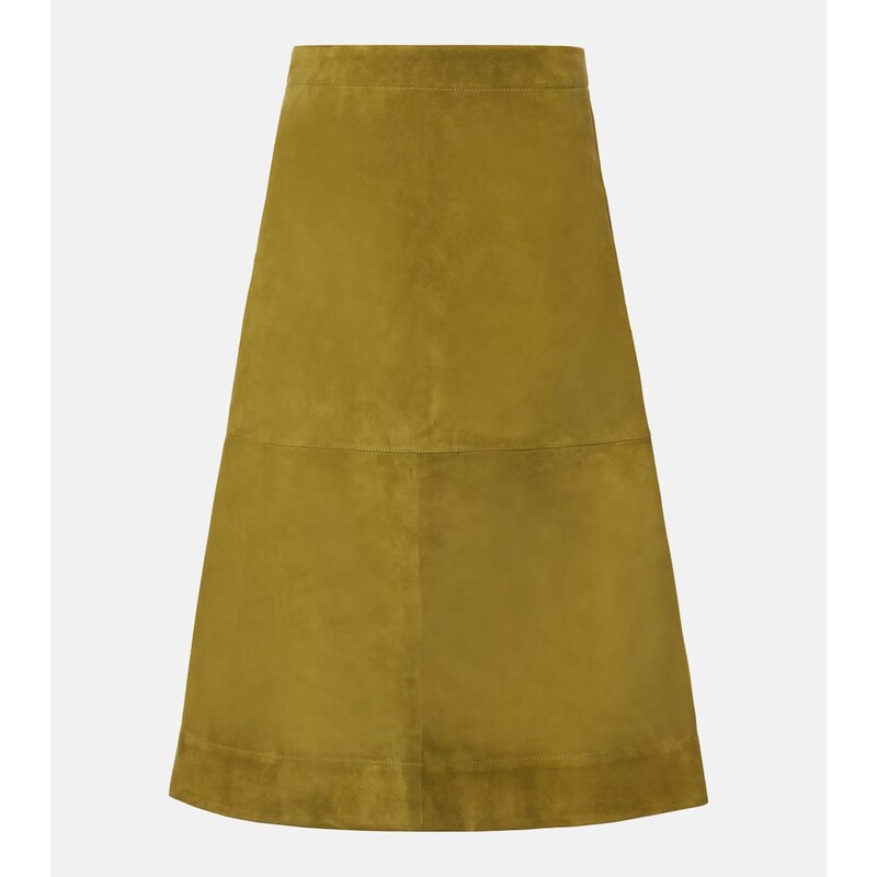 Bottega Veneta Suede midi skirt