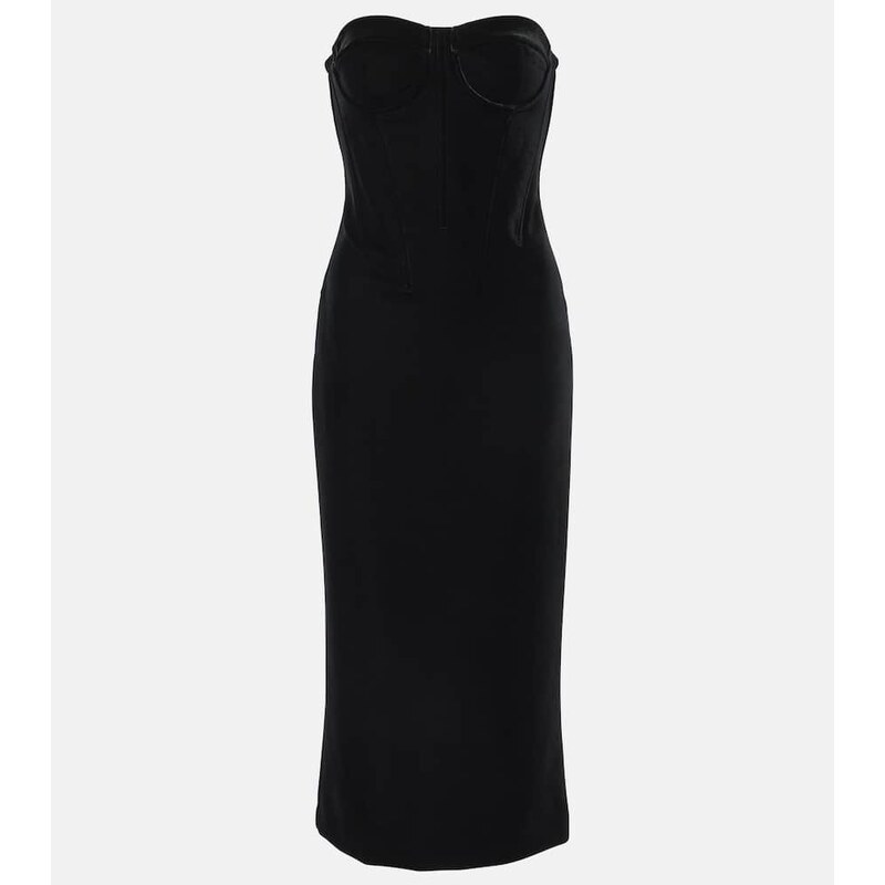 Sportmax Velvet bustier dress