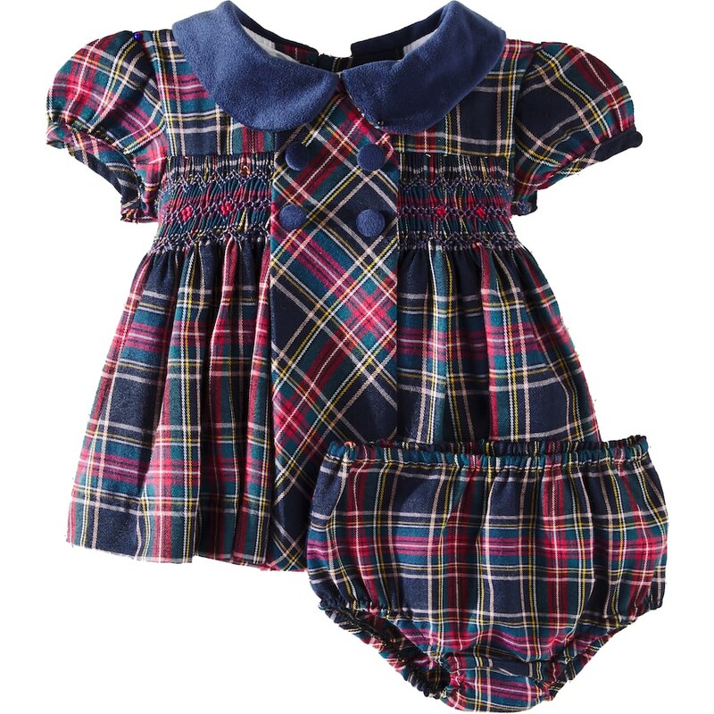La Coqueta Baby Arcadia cotton-blend dress and bloomers set