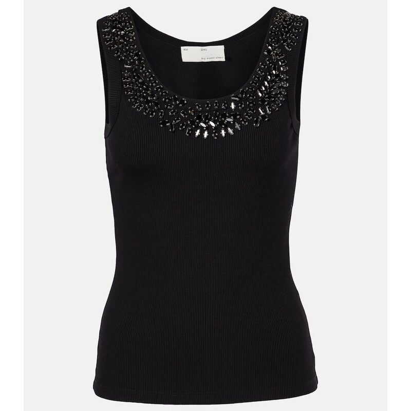 Xu Zhi Laurel embellished tank top
