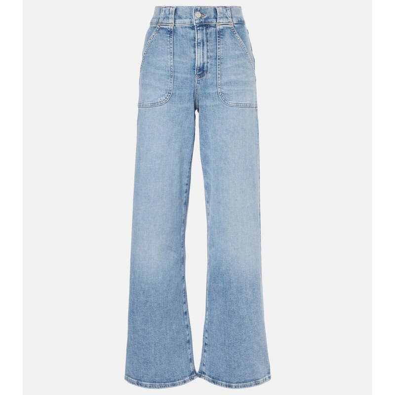 Frame Modern Pocket high-rise wide-leg jeans
