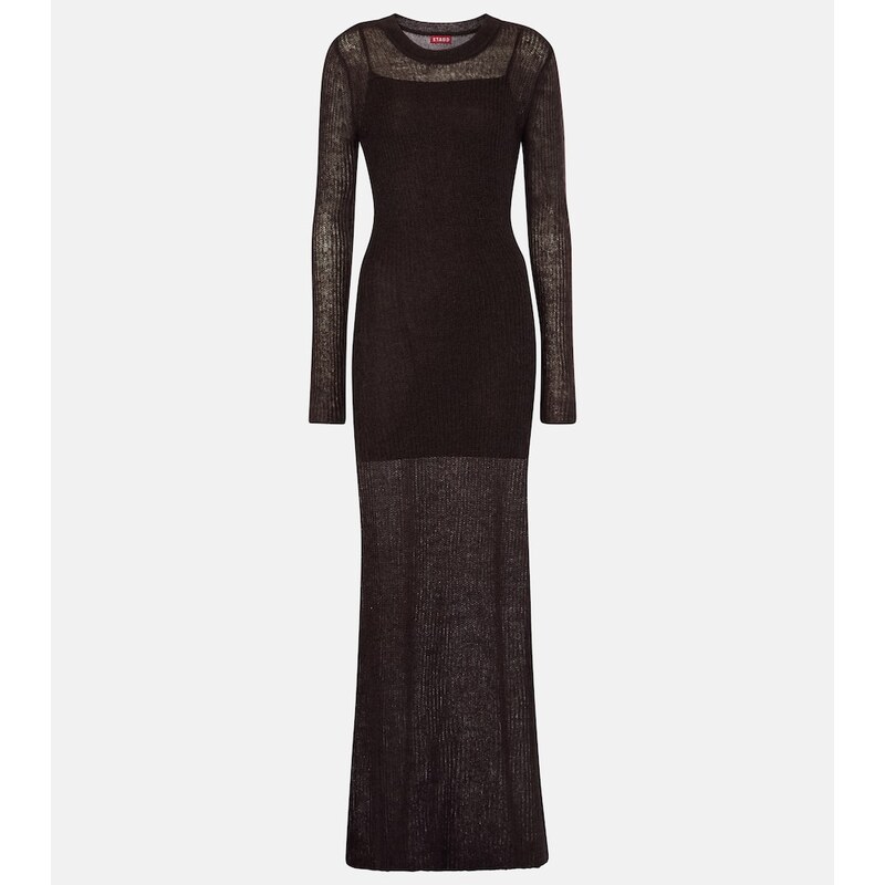 Staud Eiza mesh maxi dress