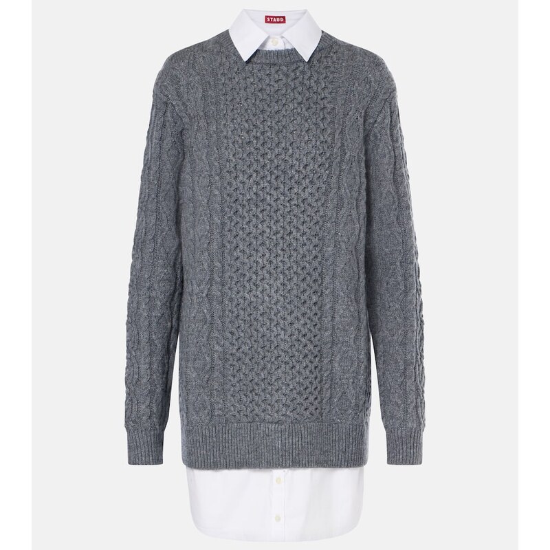 Staud Aldrin wool-blend sweater dress
