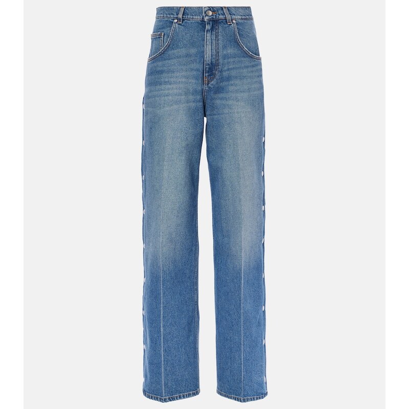 Stella McCartney Mid-rise wide-leg jeans
