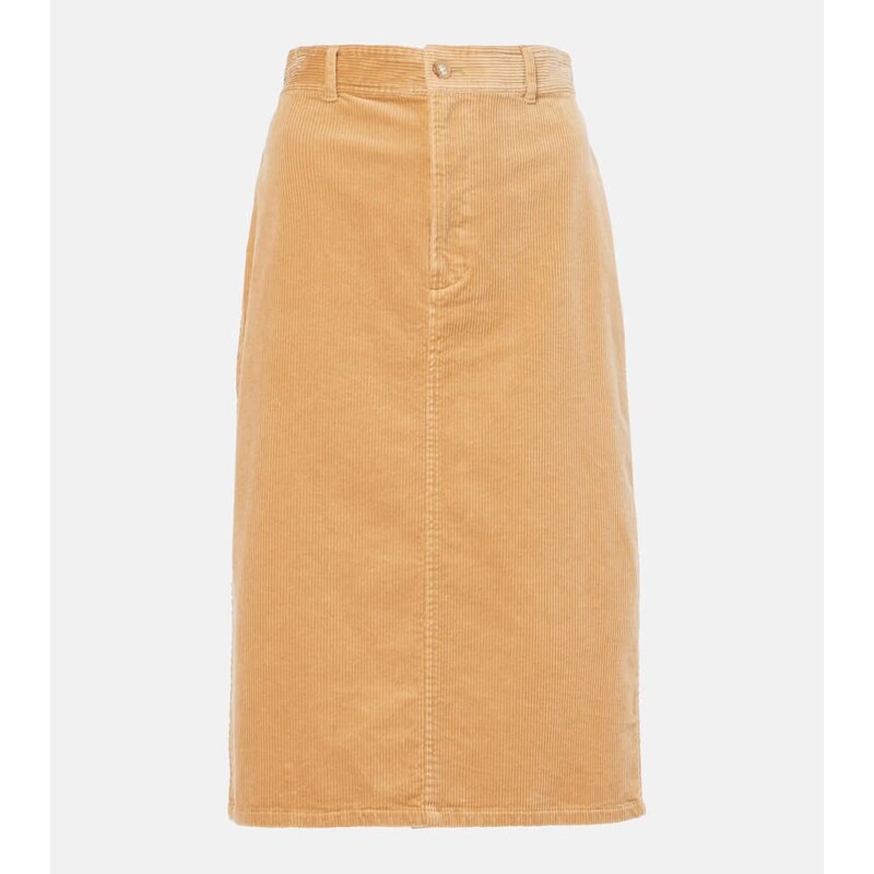 Polo Ralph Lauren Cotton corduroy pencil skirt