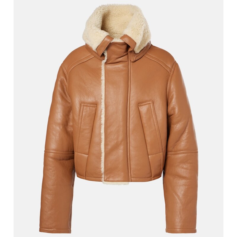 Victoria Beckham Shearling-lined coat