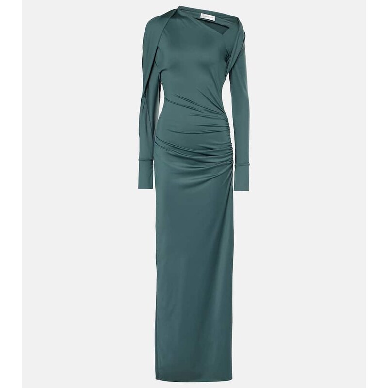 Victoria Beckham Ruched asymmetric gown