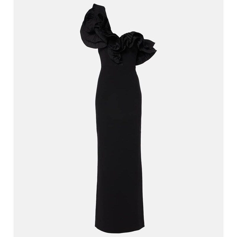 Rebecca Vallance Ella ruffled crÃªpe gown