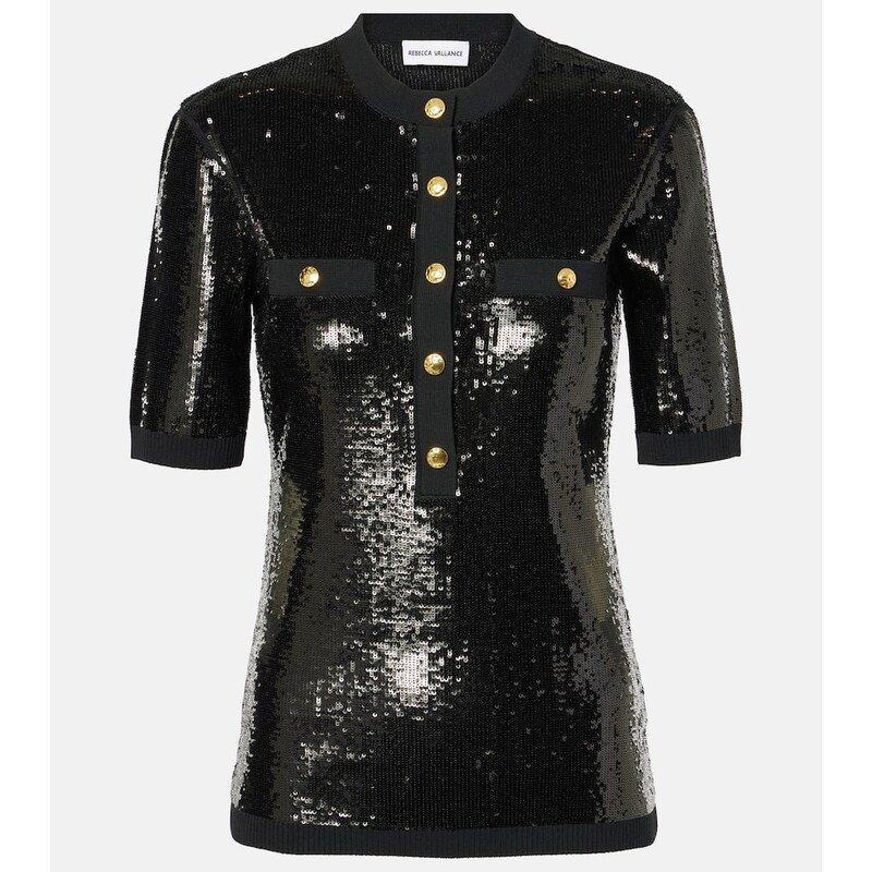 Rebecca Vallance Devyn sequined top