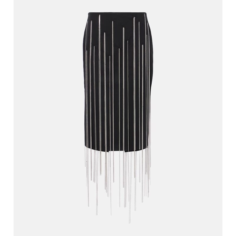 Victoria Beckham Chain-detail midi skirt