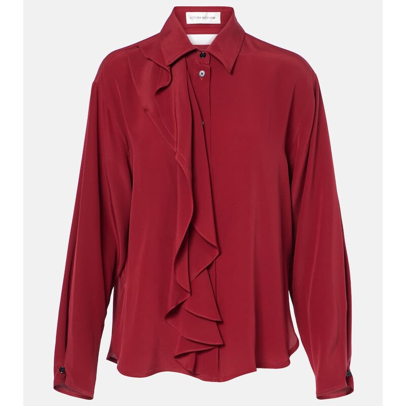 Victoria Beckham Ruffled silk blouse