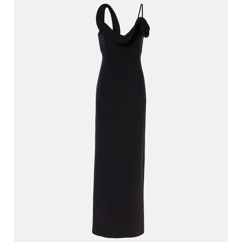 Magda Butrym Floral-appliquÃ wool-blend gown
