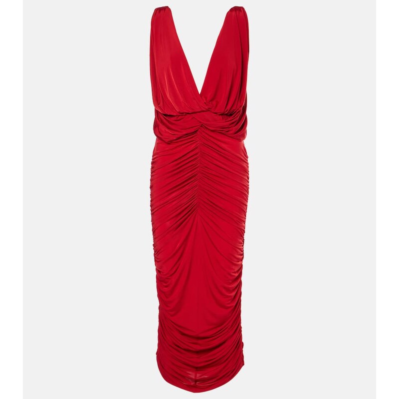 Magda Butrym Ruched draped midi dress