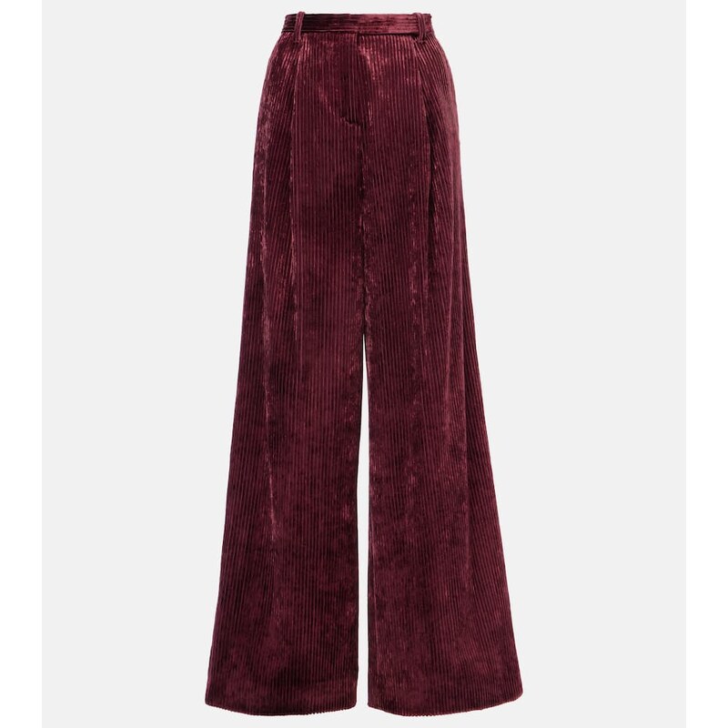 Dorothee Schumacher Mid-rise corduroy wide-leg pants