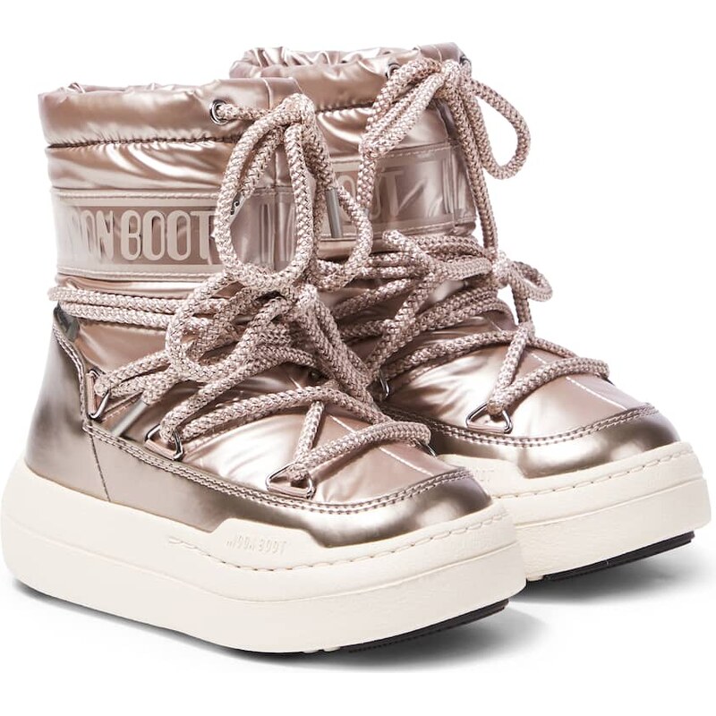 Moon Boot Kids Junior Park metallic snow boots