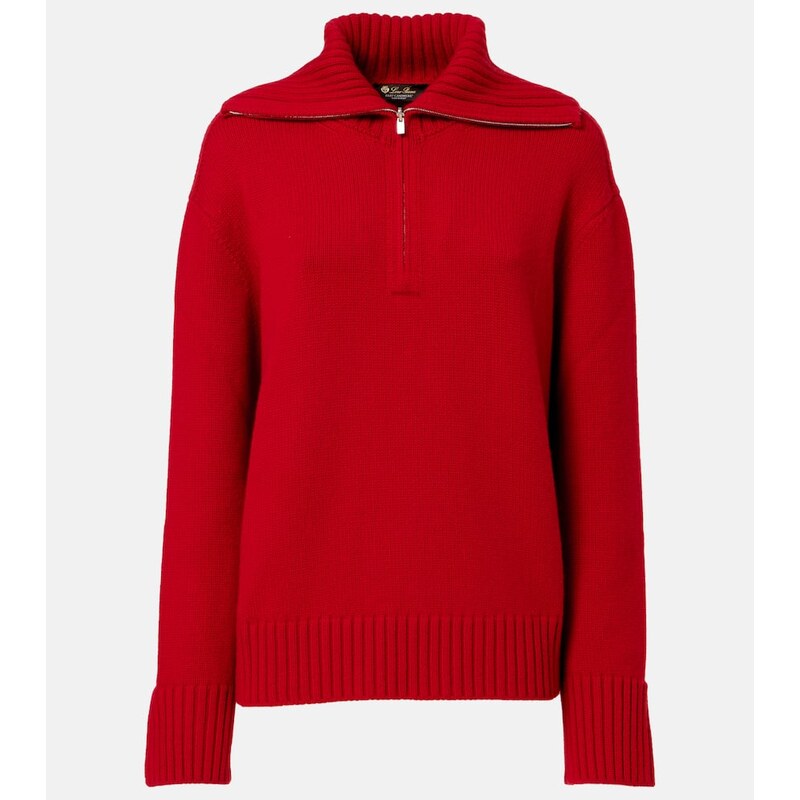 Loro Piana Parksville cashmere half-zip sweater