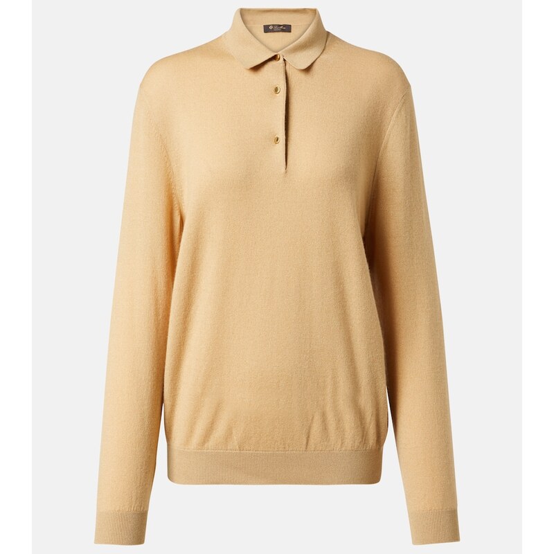 Loro Piana Luciole cashmere-blend polo sweater