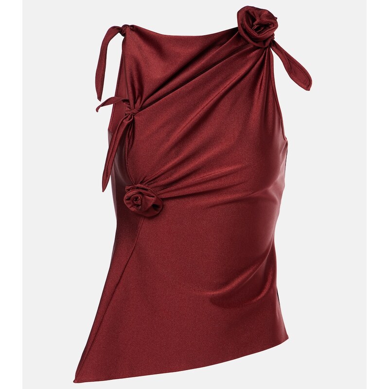 Coperni Floral-appliquÃ asymmetric top