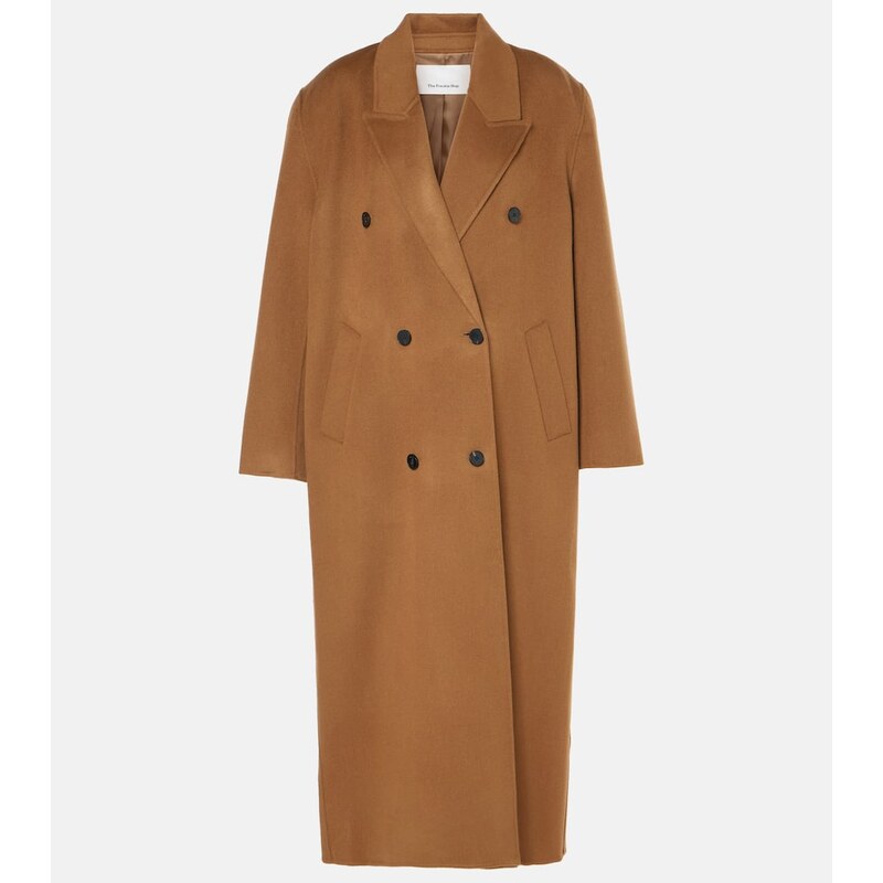The Frankie Shop Gaia double-breasted wool-blend coat