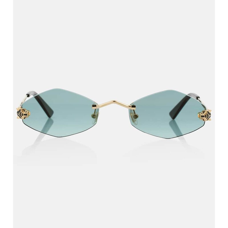 Cartier Eyewear Collection PanthÃ¨re de Cartier round sunglasses