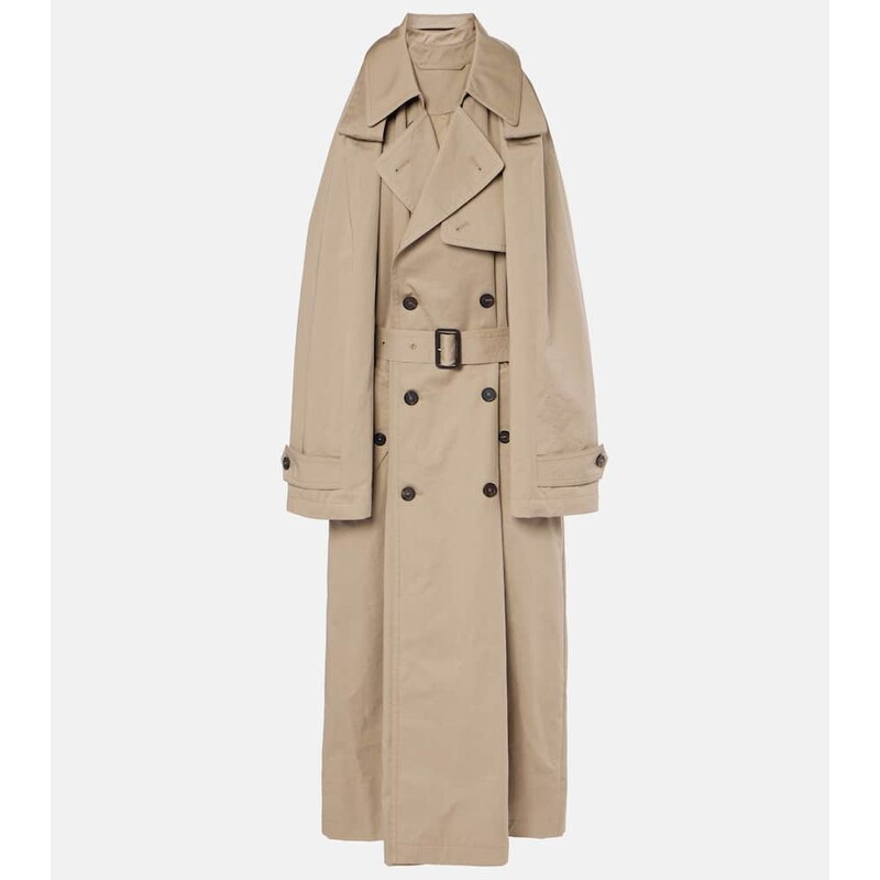 Balenciaga Suspended Trench cotton twill midi dress