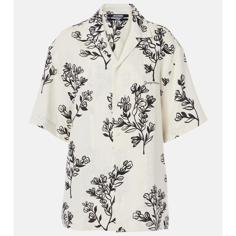 Jacquemus Jean floral linen bowling shirt
