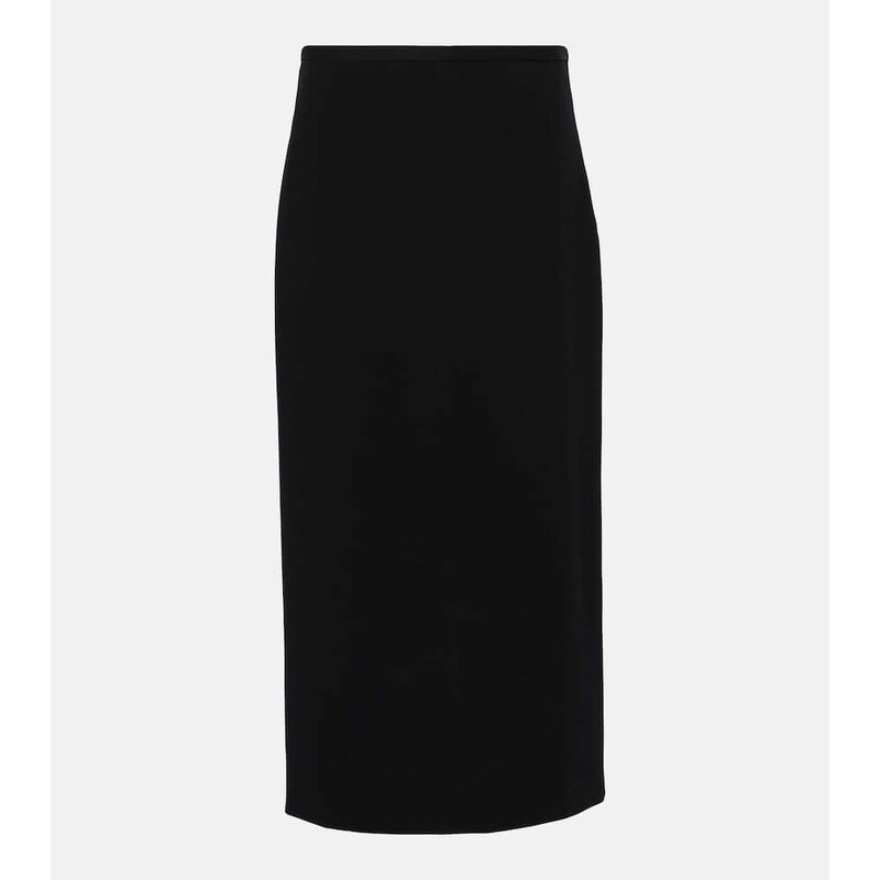 The Row Matias wool-blend midi skirt