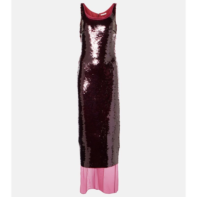 Emilia Wickstead Nehemia sequined layered gown