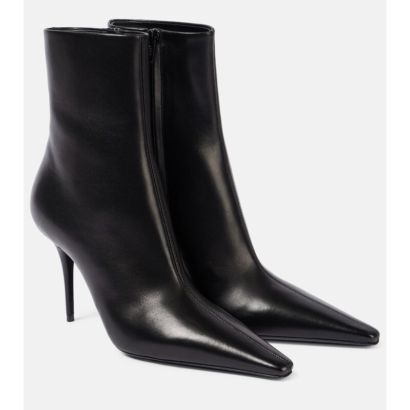 Saint Laurent Ashley 90 leather booties