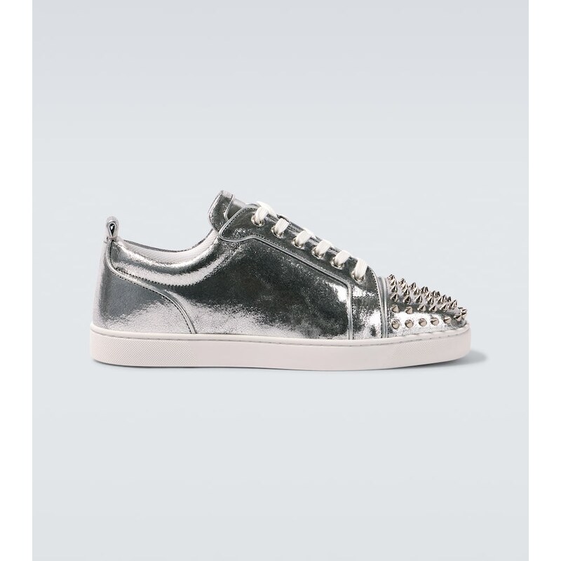 Christian Louboutin Louis Junior metallic leather sneakers