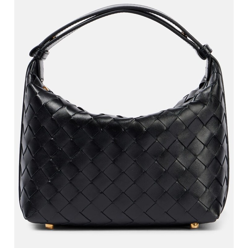 Bottega Veneta Wallace Mini Intrecciato leather shoulder bag
