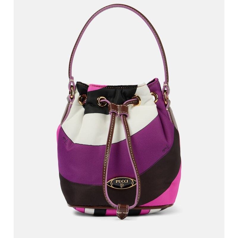 Pucci Yummy Iride canvas bucket bag