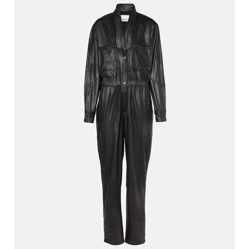Isabel Marant Faux leather jumpsuit