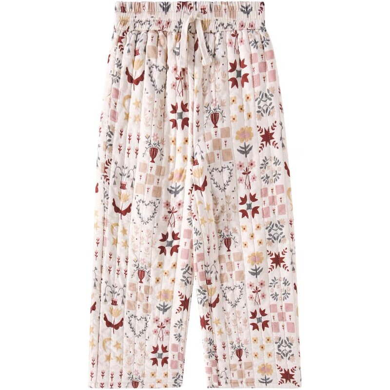Rylee + Cru Folklore linen-blend wide-leg pants