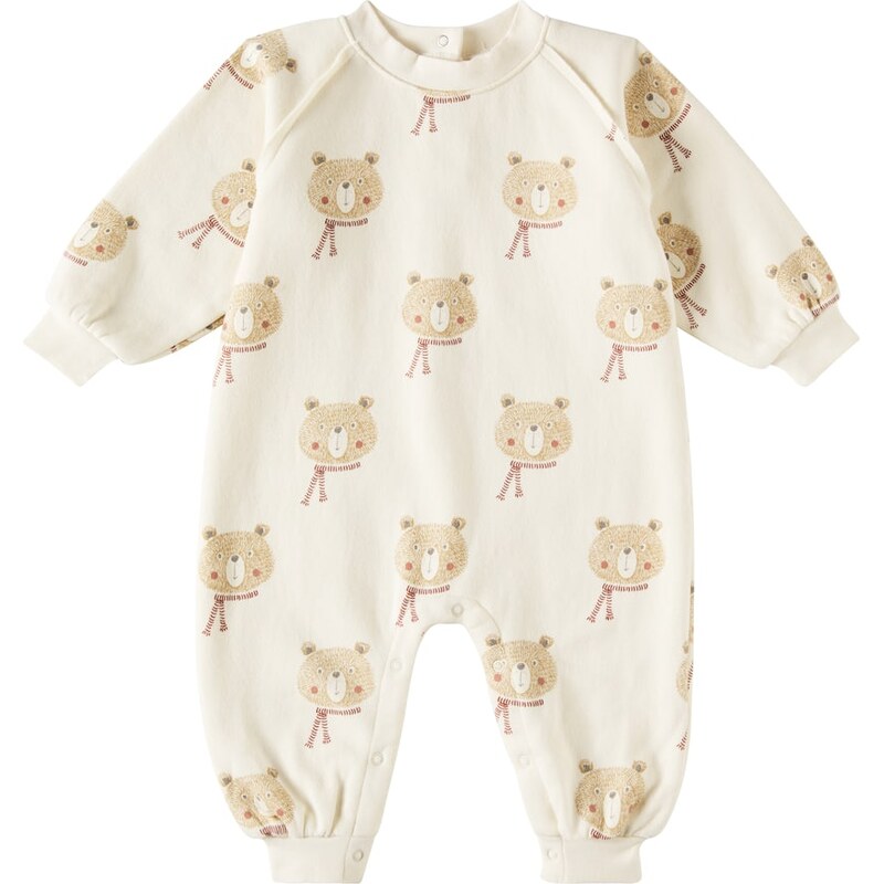 Rylee + Cru Baby Bears cotton-blend onesie