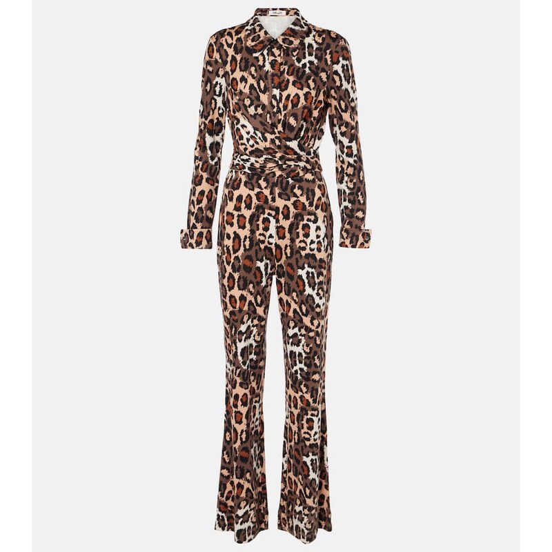 Diane von Furstenberg Michele leopard-print jumpsuit