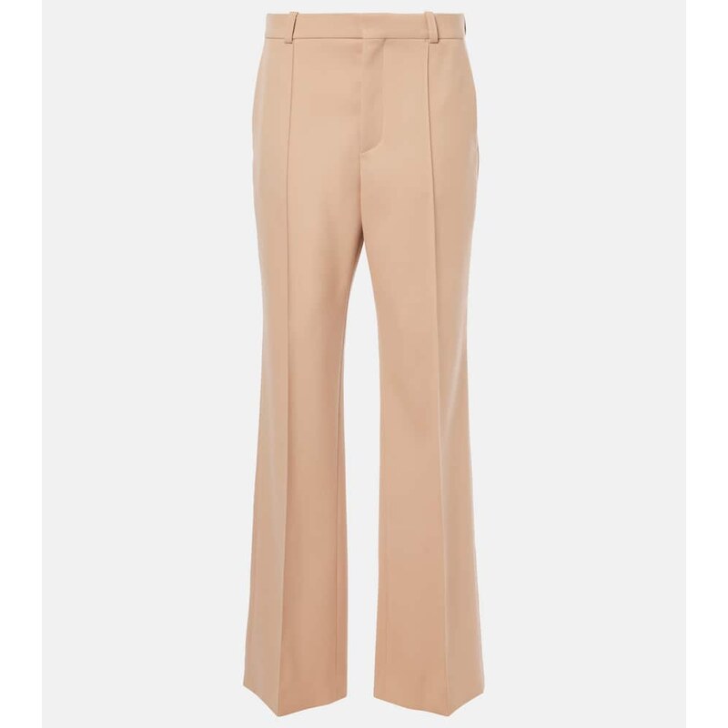 Chloé High-rise wool straight pants