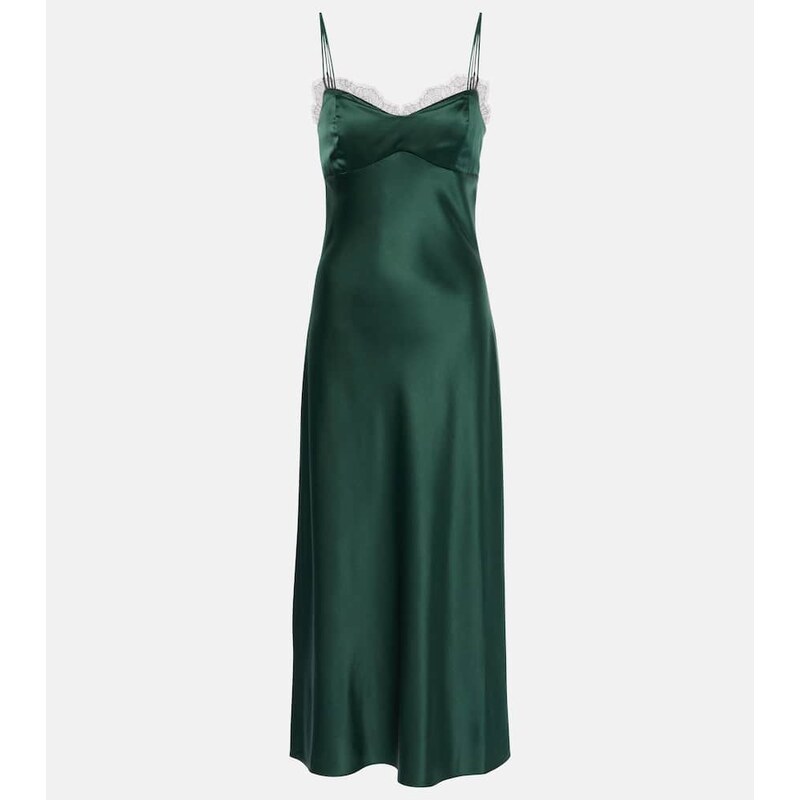 Veronica Beard Bixie silk-blend satin slip dress