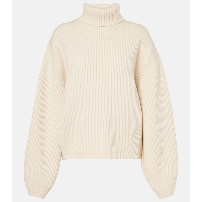 Toteme Ribbed-knit wool-blend turtleneck sweater