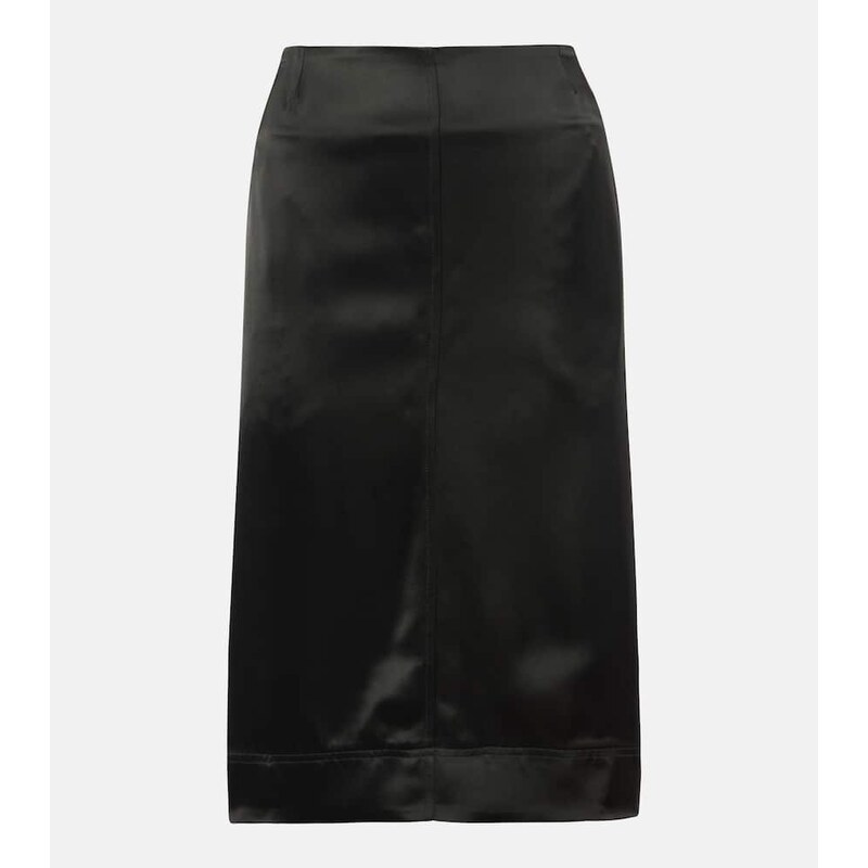 Toteme Paneled satin midi skirt