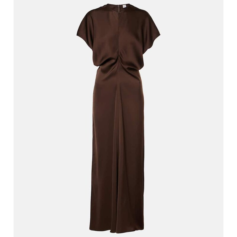 Toteme Draped satin maxi dress